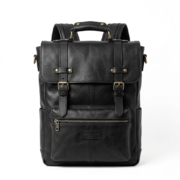 Luxury Black Genuine Leather Backpacks Travel Gear Blackridge Leathers
