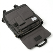 Luxury Black Genuine Leather Backpacks Travel Gear Blackridge Leathers Inner View