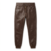 Luxury Brown Genuine Leather Pants Blackridge Leathers