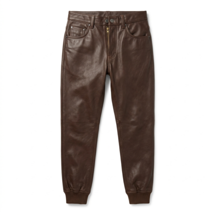 Luxury Brown Genuine Leather Pants Blackridge Leathers